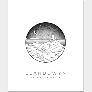 Llanddwyn Island, Anglesey - Wales Dotwork Posters and Art
